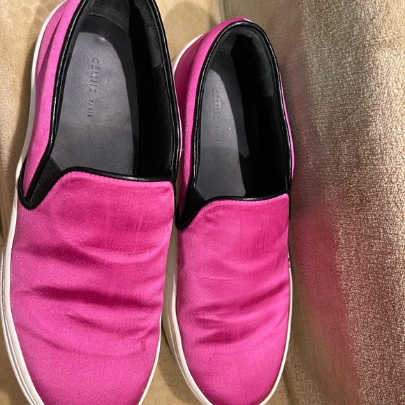 Authentic Celine slip-On Sneakers, round toes, left shoe has scuff seen on photo - Picture 5 of 16